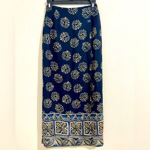 6/$18🌟🌟🌟Navy Blue Maxi Wrap Skirt